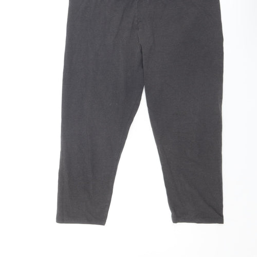 White Stuff Womens Grey Cotton Jogger Leggings Size 18