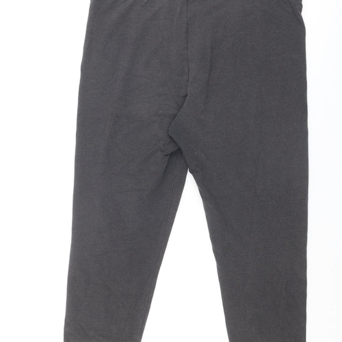 White Stuff Womens Grey Cotton Jogger Leggings Size 18