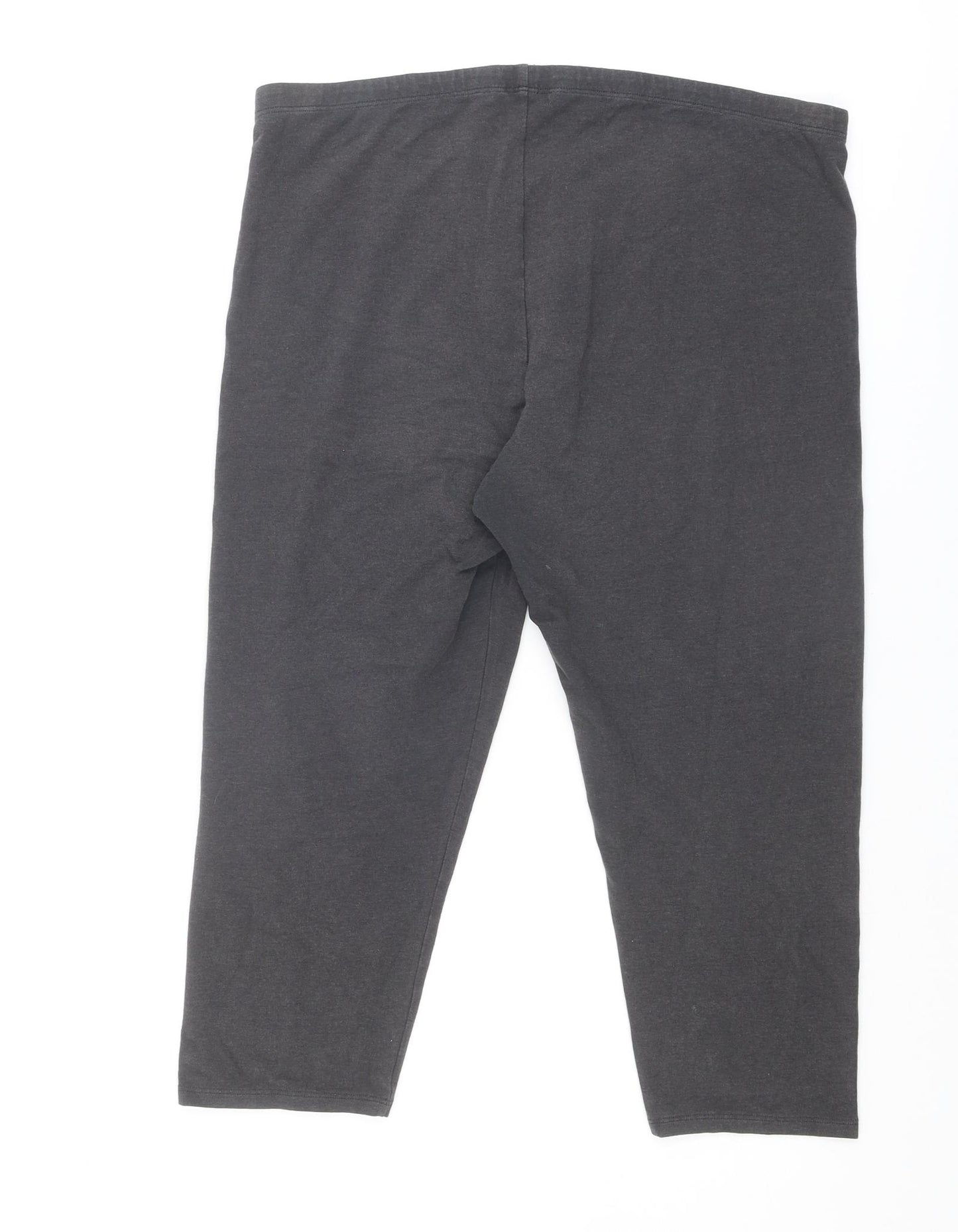 White Stuff Womens Grey Cotton Jogger Leggings Size 18