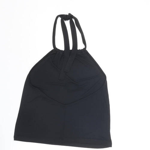 ASOS Womens Black Polyester Basic Tank Size 8 Halter