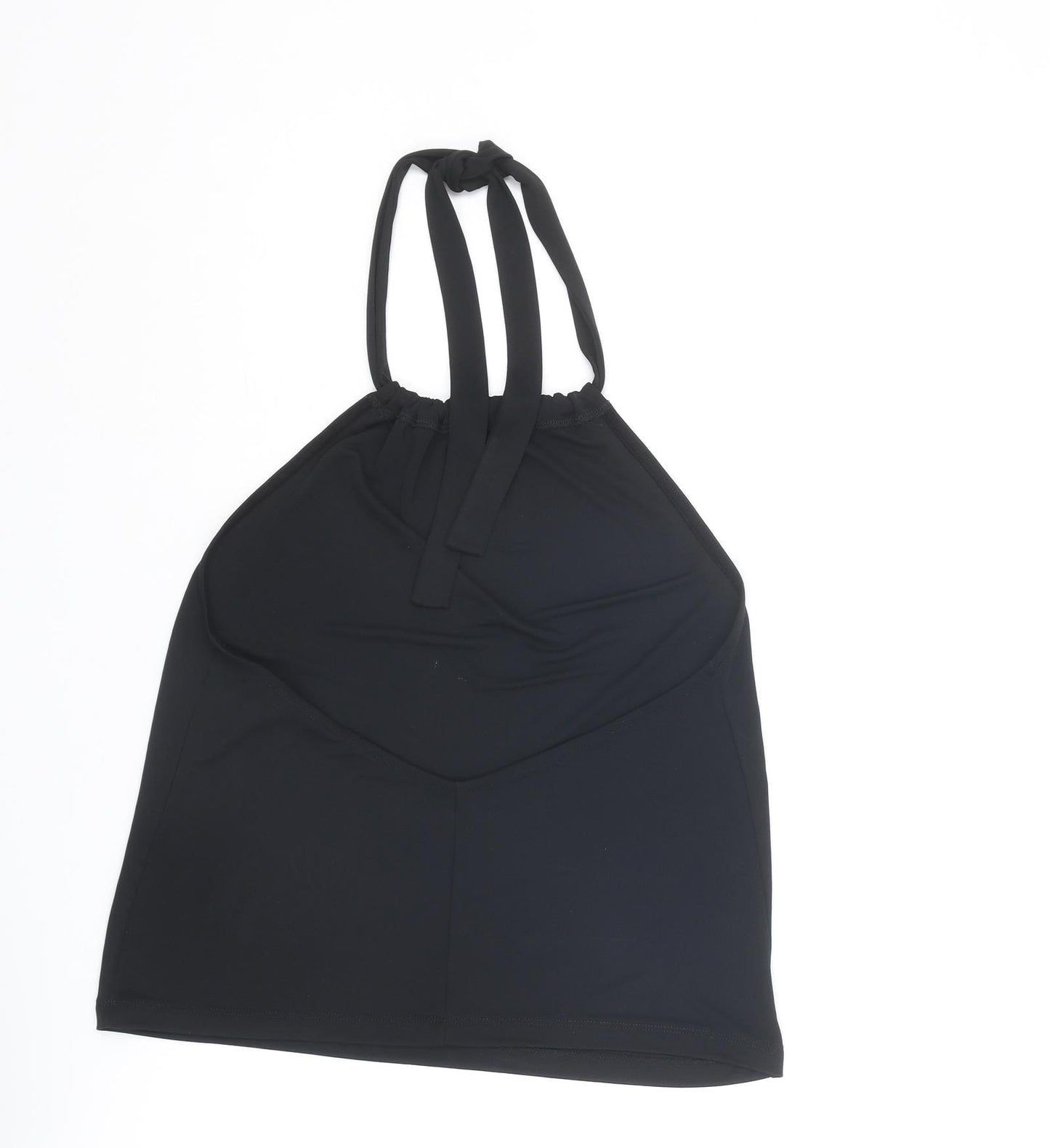 ASOS Womens Black Polyester Basic Tank Size 8 Halter