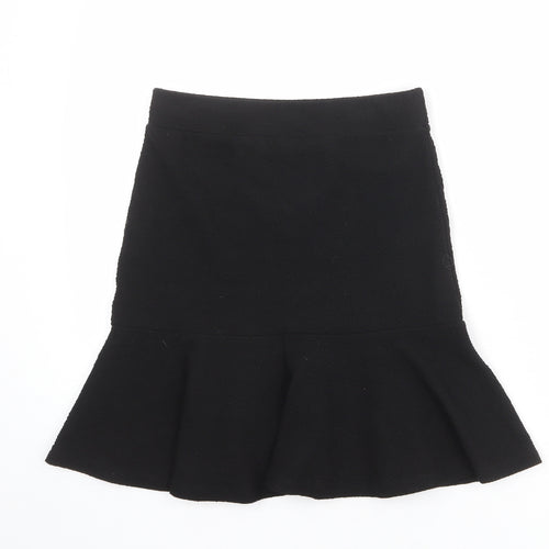 Marks and Spencer Womens Black Polyester Trumpet Skirt Size 8