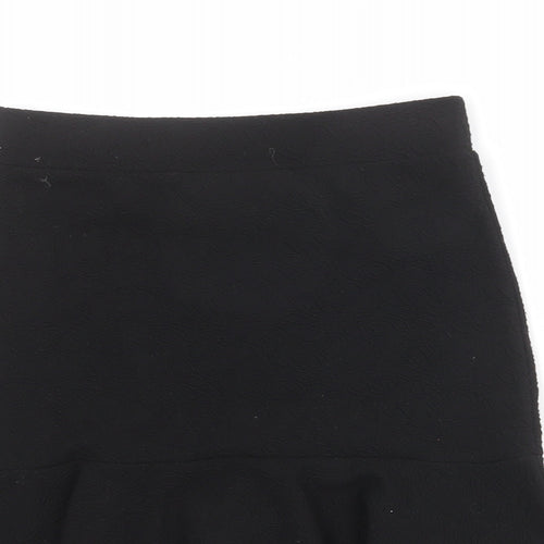 Marks and Spencer Womens Black Polyester Trumpet Skirt Size 8
