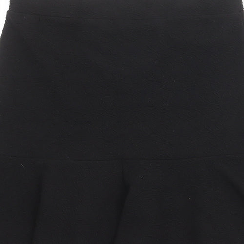 Marks and Spencer Womens Black Polyester Trumpet Skirt Size 8
