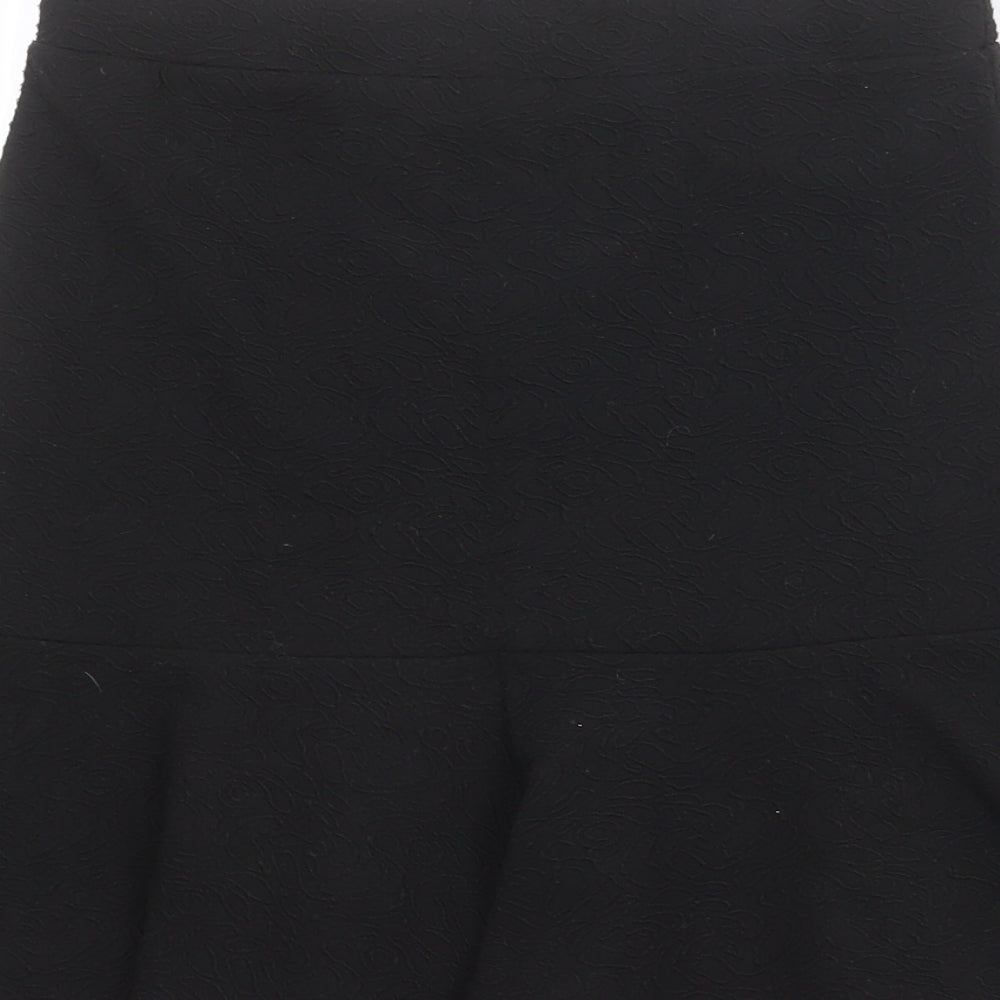 Marks and Spencer Womens Black Polyester Trumpet Skirt Size 8
