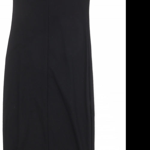 Zara Womens Black Polyester Sheath Size M Off the Shoulder Pullover