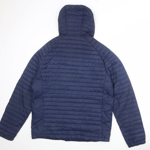 Craghoppers Mens Blue Quilted Jacket Size L Zip