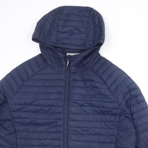 Craghoppers Mens Blue Quilted Jacket Size L Zip