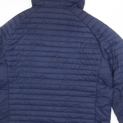 Craghoppers Mens Blue Quilted Jacket Size L Zip