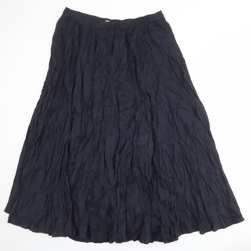 Marks and Spencer Womens Blue Silk Peasant Skirt Size 18