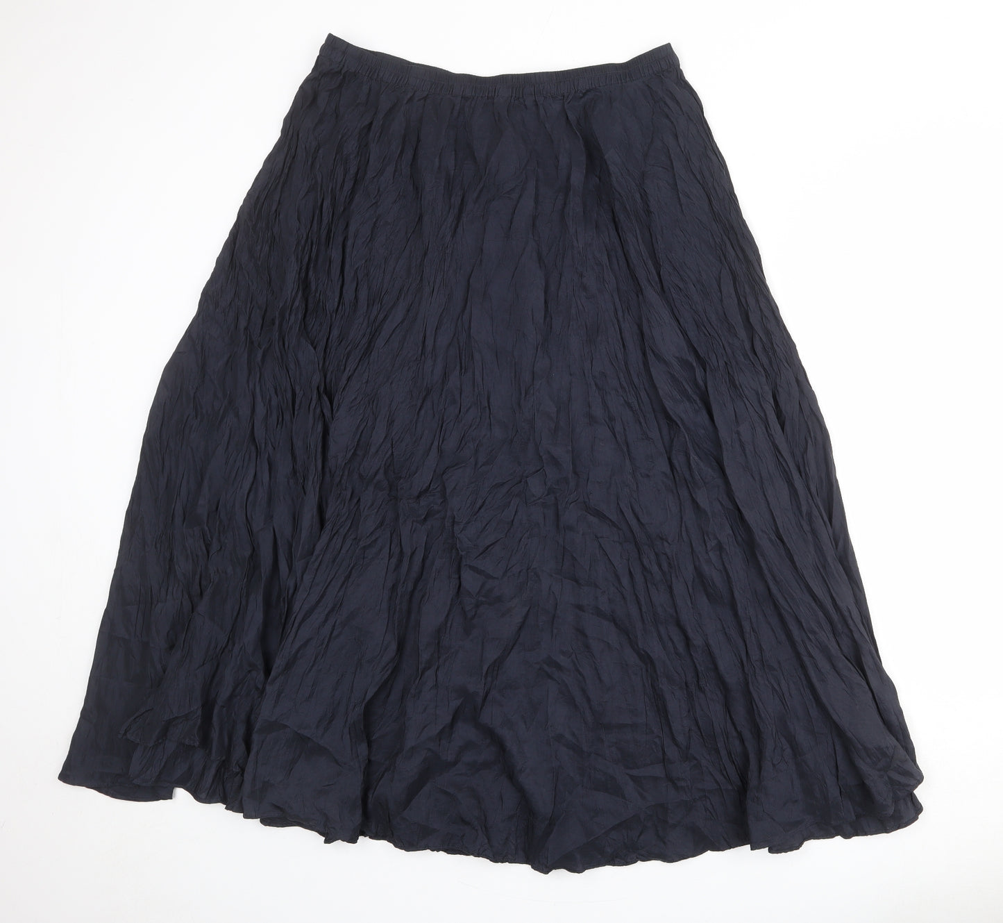 Marks and Spencer Womens Blue Silk Peasant Skirt Size 18
