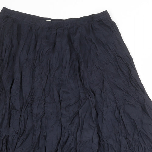 Marks and Spencer Womens Blue Silk Peasant Skirt Size 18