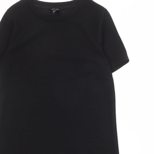 New Look Womens Black Polyester Shift Size 10 Round Neck Pullover