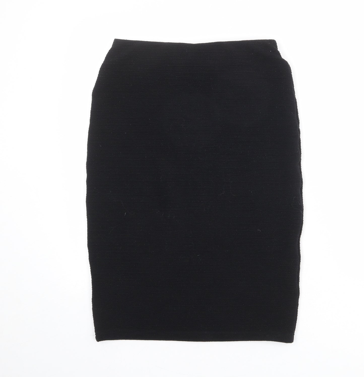 New Look Womens Black Polyester Straight & Pencil Skirt Size 12