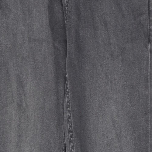 NEXT Boys Grey Cotton Skinny Jeans Size 16 Years Regular Zip