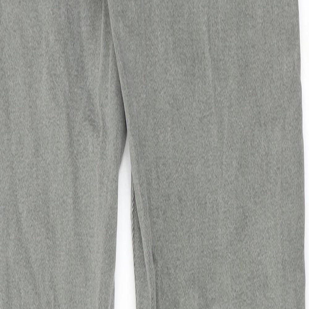 Zara Boys Green Cotton Straight Jeans Size 13-14 Years Regular Zip