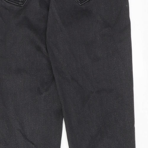 Topshop Womens Black Cotton Skinny Jeans Size 28 in L28 in Regular Zip