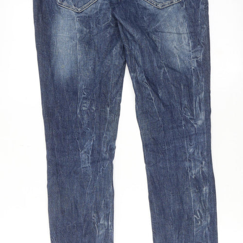 Falmer Heritage Womens Blue Cotton Skinny Jeans Size 10 Regular Zip