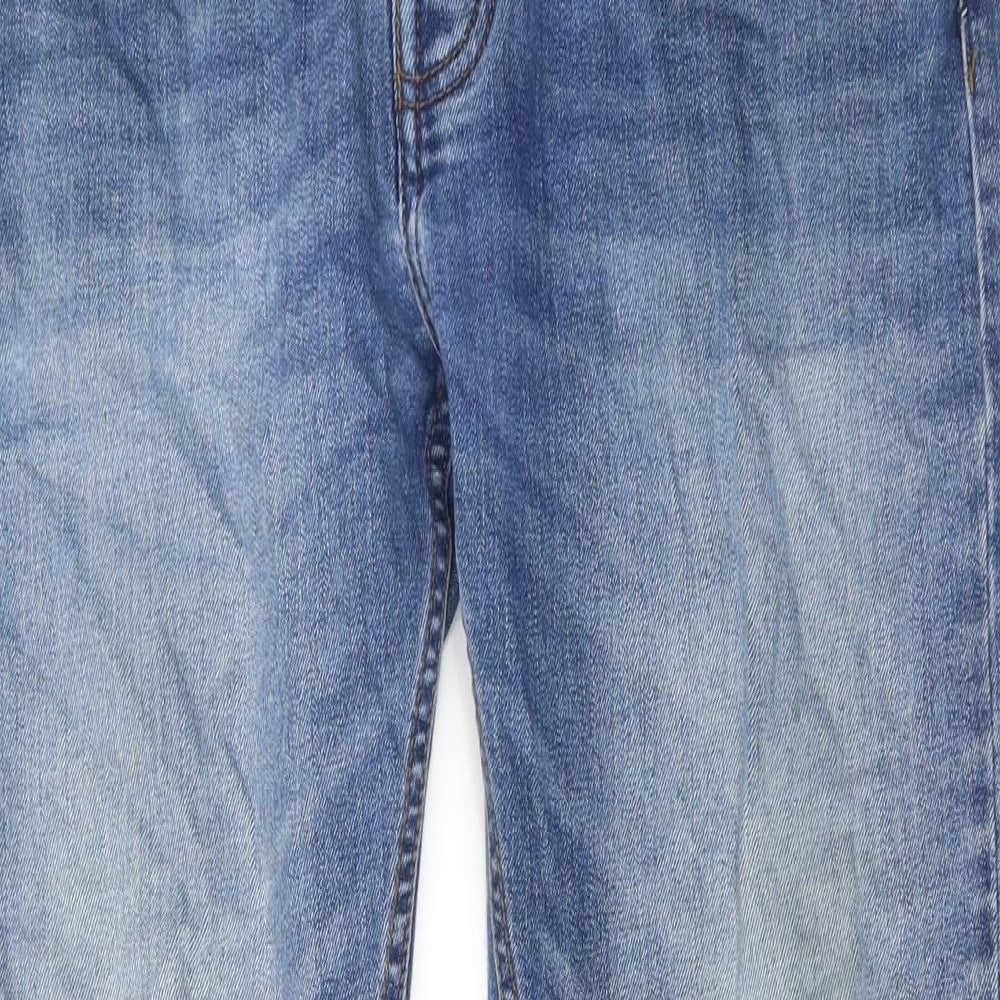 Burton Mens Blue Cotton Skinny Jeans Size 34 in Regular Button