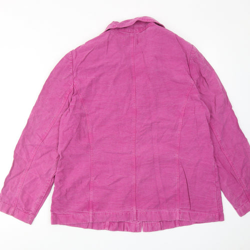 Leisure Wear Womens Purple Jacket Blazer Size 18 Button