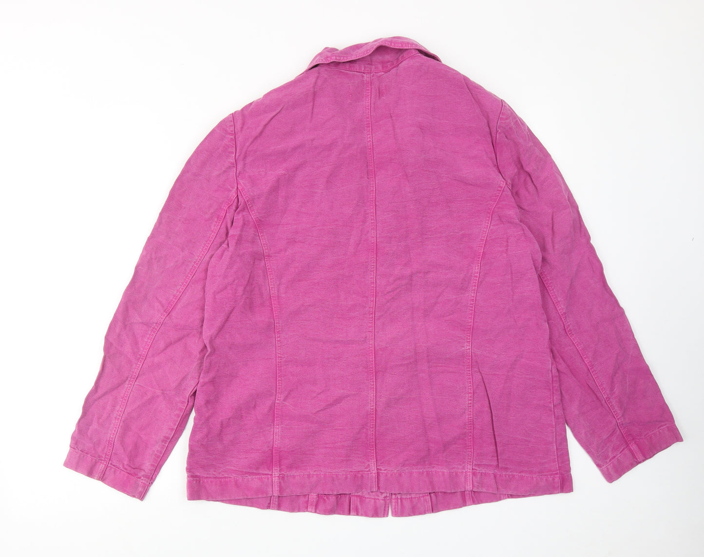 Leisure Wear Womens Purple Jacket Blazer Size 18 Button