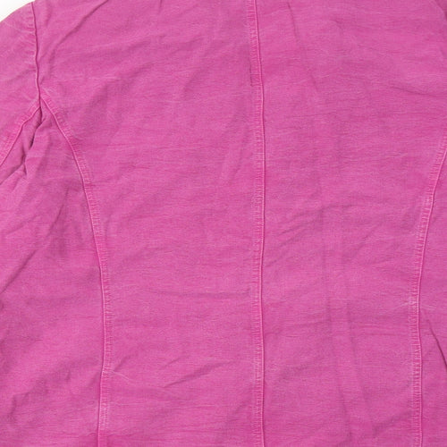 Leisure Wear Womens Purple Jacket Blazer Size 18 Button