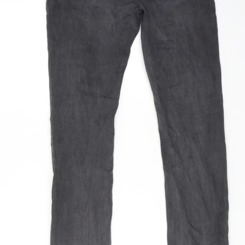 Kiomi Womens Grey Cotton Skinny Jeans Size 32 in L32 in Regular Zip