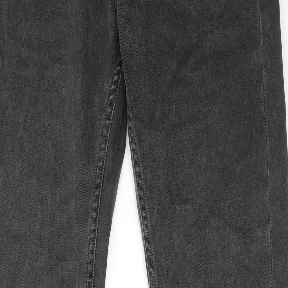 Topman Mens Grey Cotton Skinny Jeans Size 28 in L30 in Regular Button