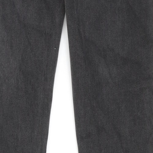 Topman Mens Grey Cotton Skinny Jeans Size 28 in L30 in Regular Button