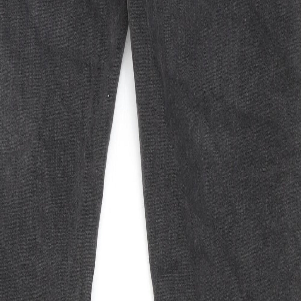 Topman Mens Grey Cotton Skinny Jeans Size 28 in L30 in Regular Button