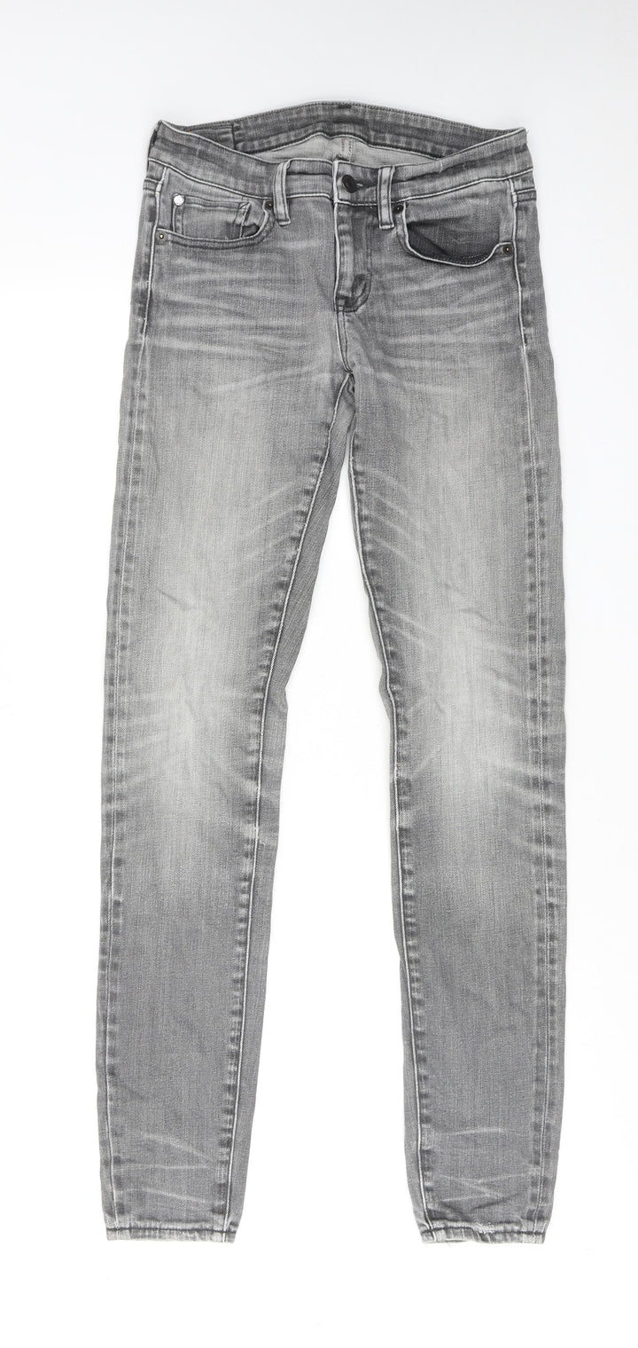 Denim & Supply Womens Grey Cotton Skinny Jeans Size 26 in L32 in Regular Zip