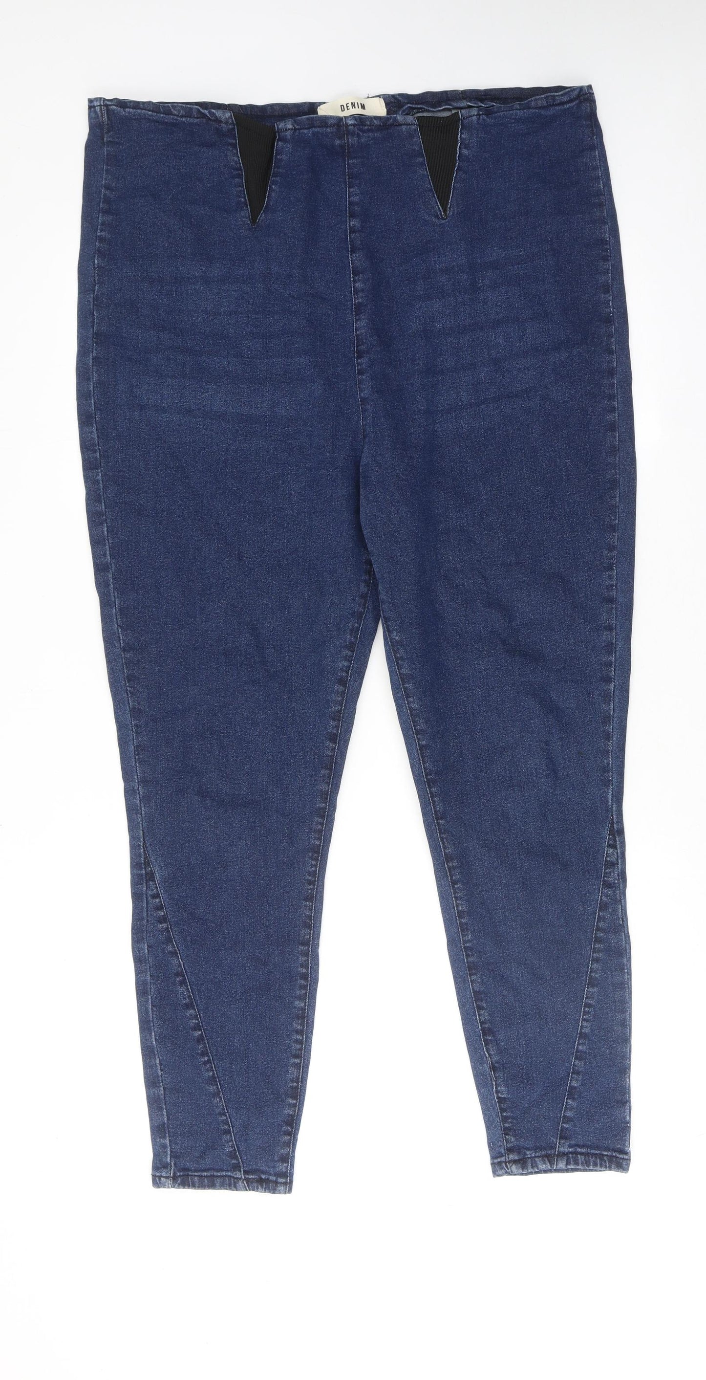 Yours Womens Blue Cotton Jegging Jeans Size 22 Regular