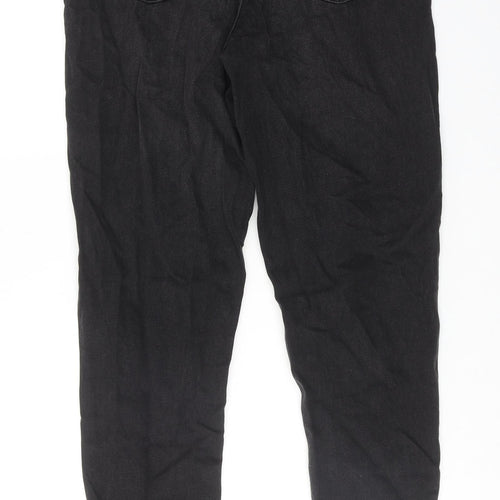 Denim & Co. Womens Black Cotton Skinny Jeans Size 10 Regular Zip
