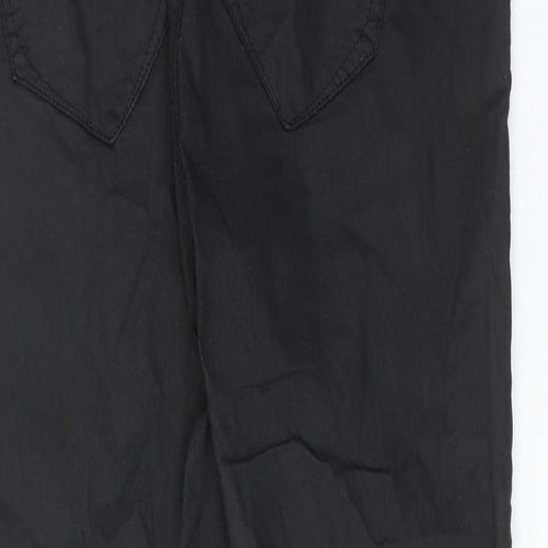River Island Womens Black Cotton Skinny Jeans Size 14 Regular Button