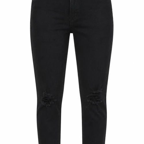 I SAW IT FIRST Womens Black Cotton Skinny Jeans Size 10 Regular Zip