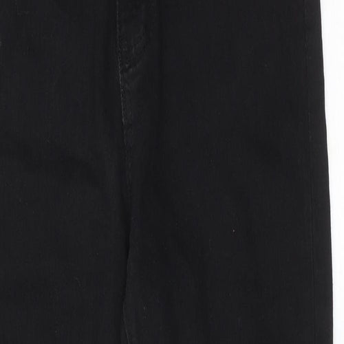 I SAW IT FIRST Womens Black Cotton Skinny Jeans Size 10 Regular Zip