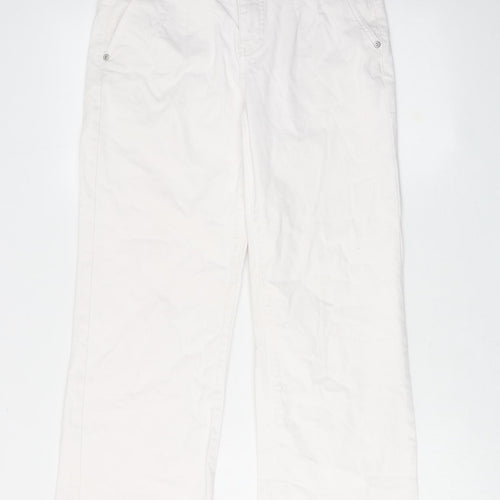 Red Button Womens Pink Cotton Bootcut Jeans Size 8 Regular Zip