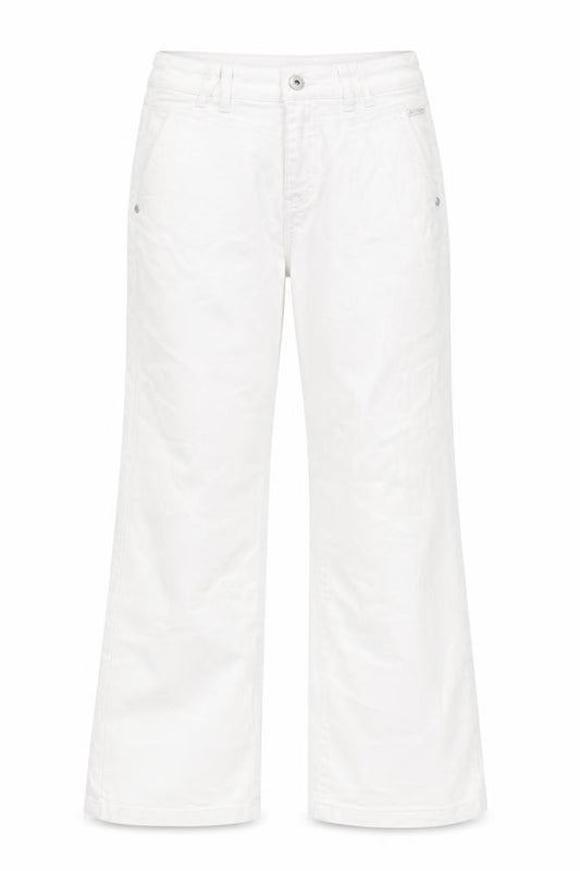 Front view of Red Button women’s pink cotton bootcut jeans, size UK 8, regular zip
