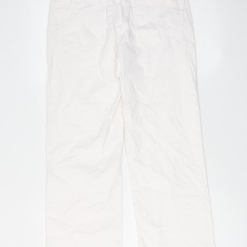 Red Button Womens Pink Cotton Bootcut Jeans Size 8 Regular Zip