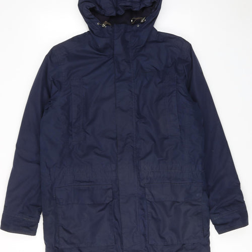 Cragho Mens Blue Windbreaker Jacket Size M Zip