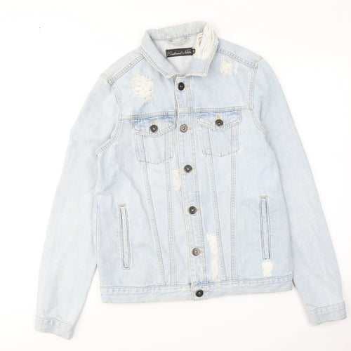 Condemned Nation Womens Blue Jacket Size S Button