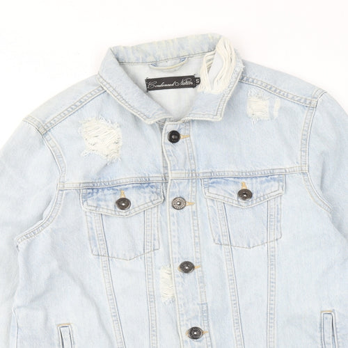 Condemned Nation Womens Blue Jacket Size S Button