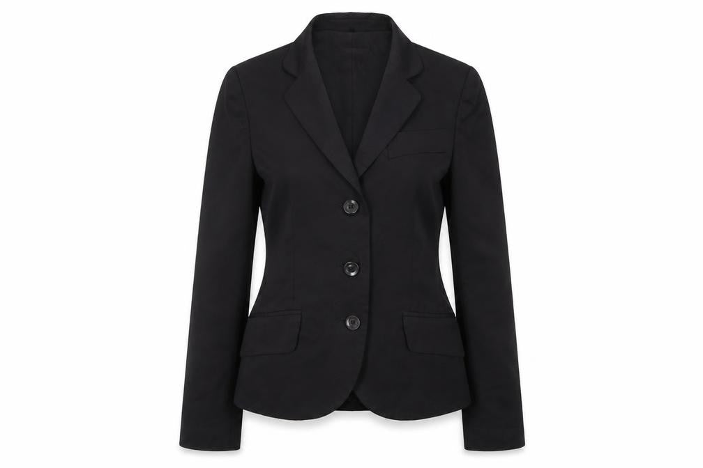 Tintoretto Womens Black Polyester Jacket Suit Jacket Size 6