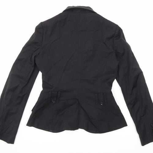 Tintoretto Womens Black Polyester Jacket Suit Jacket Size 6