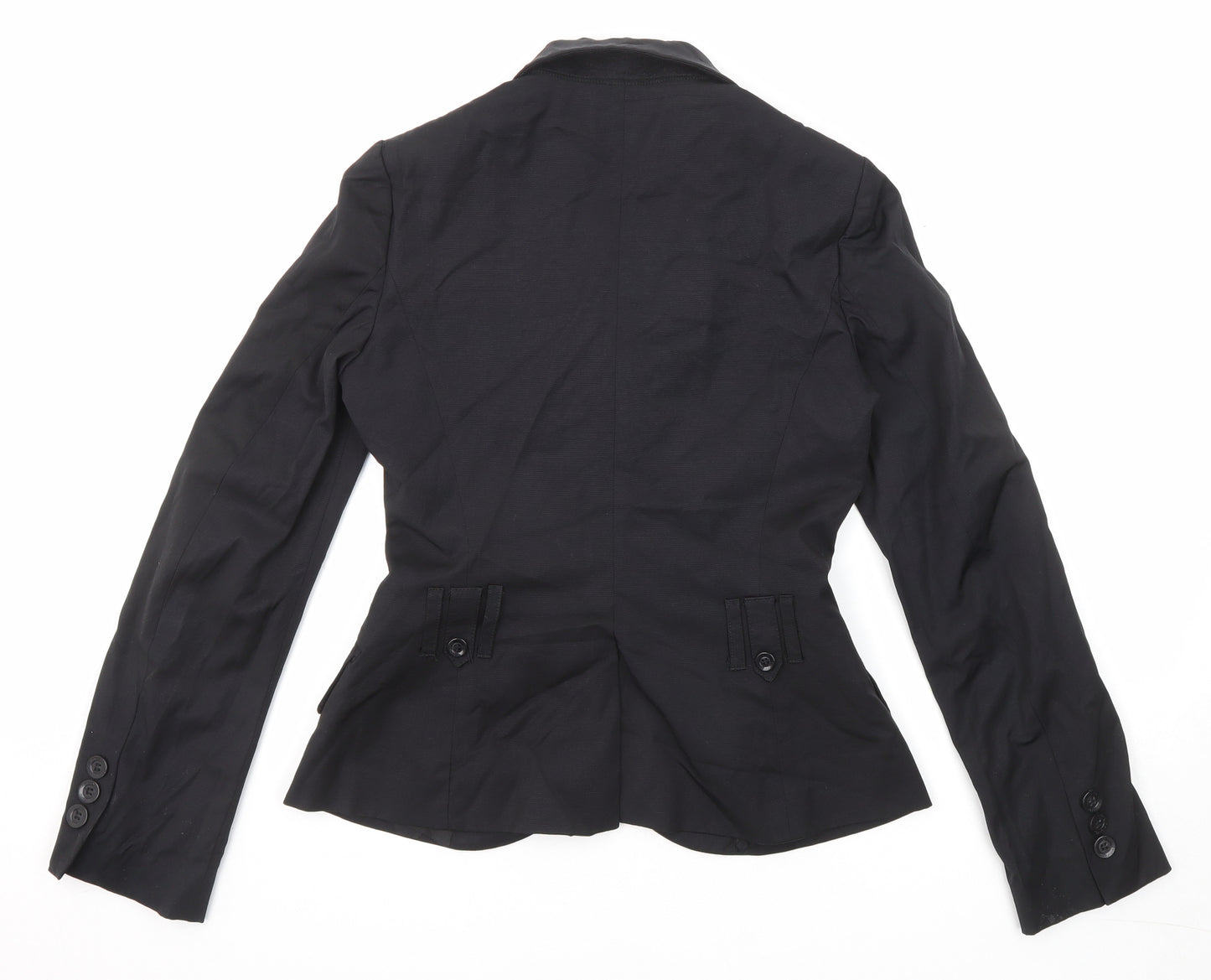 Tintoretto Womens Black Polyester Jacket Suit Jacket Size 6