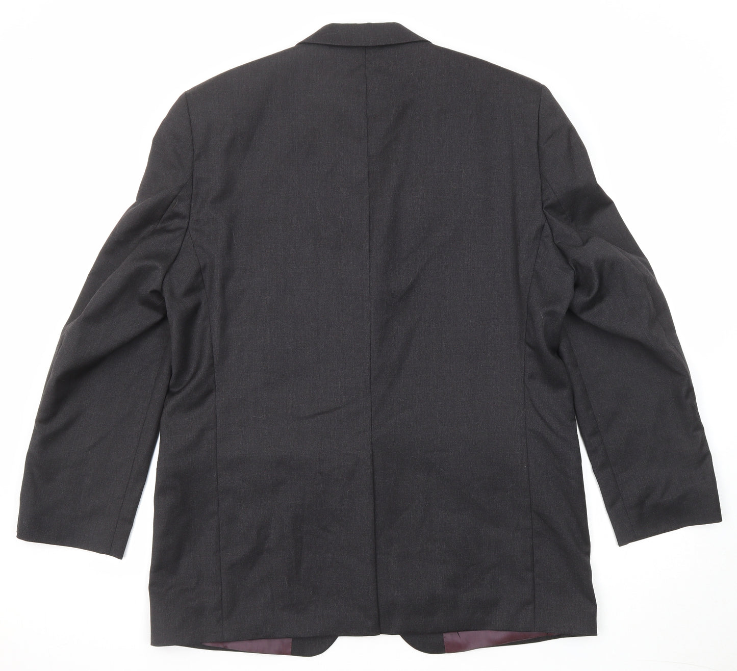 Angelico Mens Black Wool Jacket Suit Jacket Size 42 Regular
