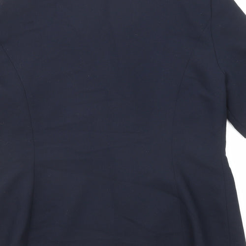 Katrin Womens Blue Jacket Blazer Size 16 Button