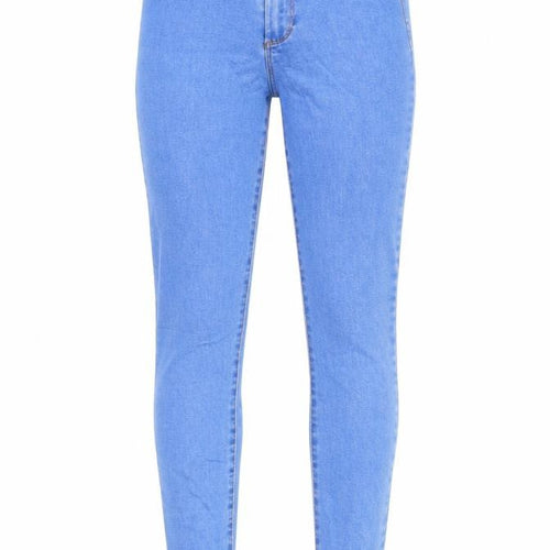 Denim & Co. Womens Blue Cotton Skinny Jeans Size 8 Regular Zip