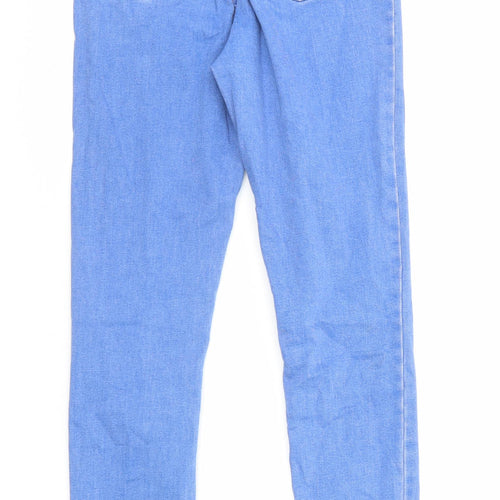 Denim & Co. Womens Blue Cotton Skinny Jeans Size 8 Regular Zip