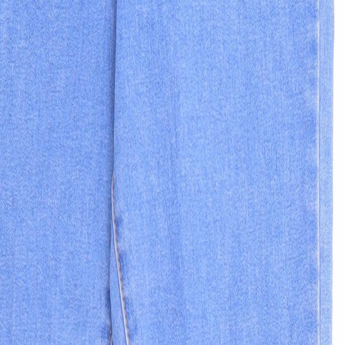 Denim & Co. Womens Blue Cotton Skinny Jeans Size 8 Regular Zip